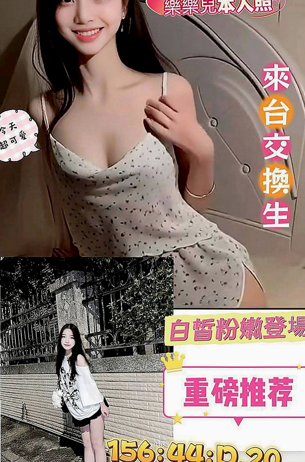 彰化外約茶|小姐外出：小米 |大三學姐|163cm|54kg|E杯|24y|